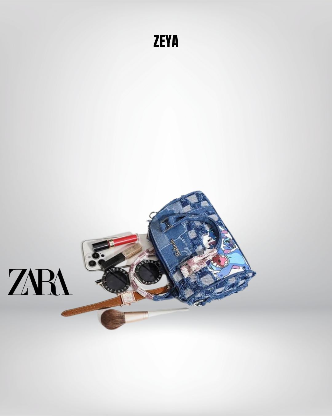 STITCH CARTOON, WOMEN'S SHOULDER BAG!